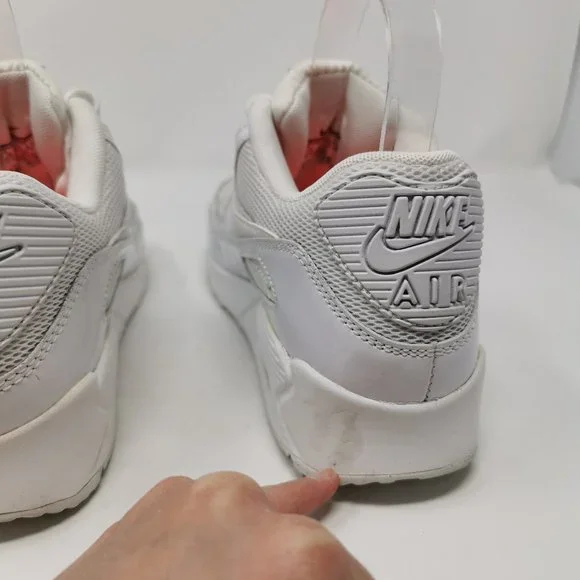 Nike Air Max 90 Premium White Athletic Sneakers - Picture 14 of 14